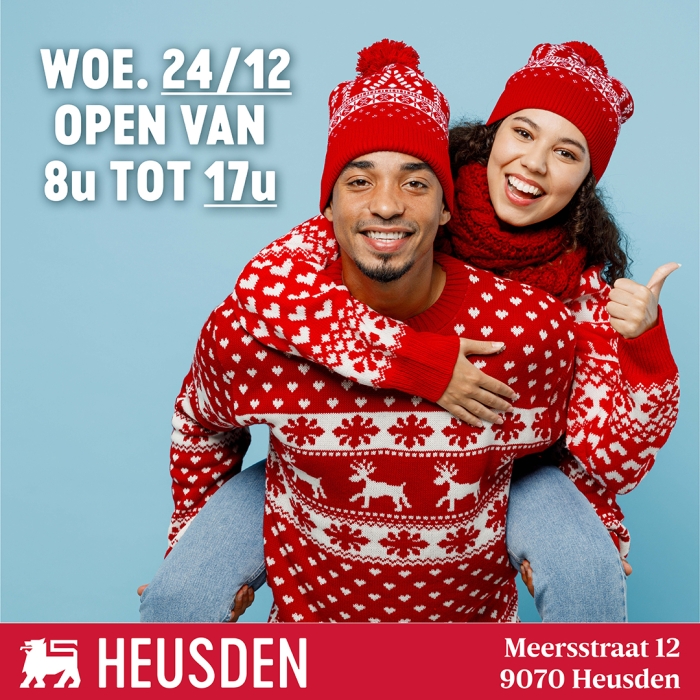🎄 Aangepaste openingsuren – Kerstavond