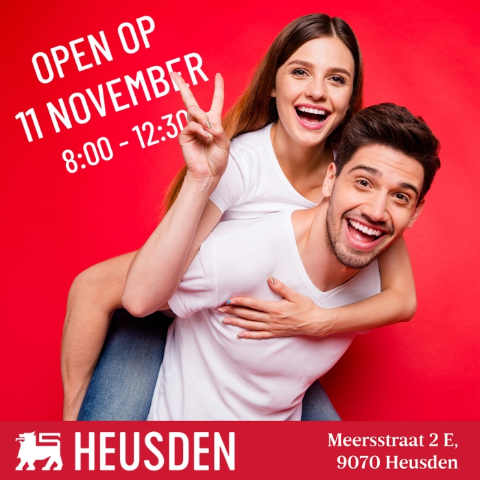 Maandag 11 november open!